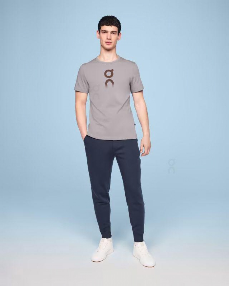 Grey / Brown On Graphic-T Men\'s T-shirts | USA_ON8151