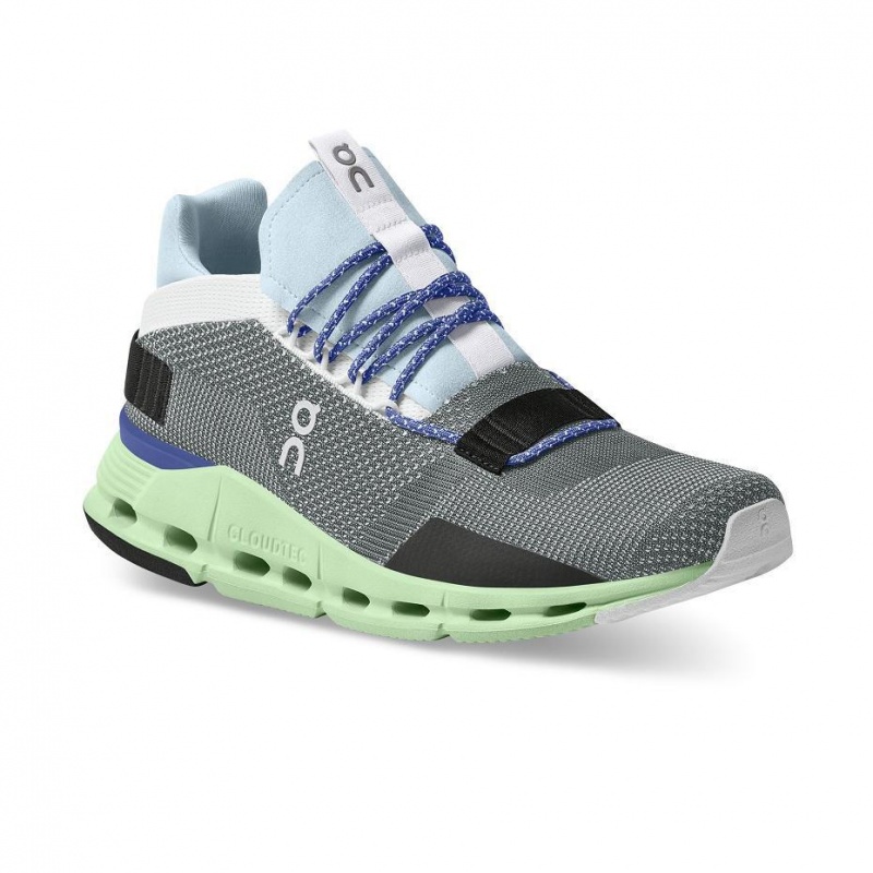 Grey / Green On Cloudnova Men's Sneakers | USA_ON8943