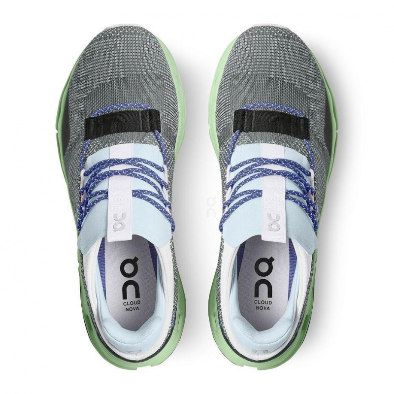 Grey / Green On Cloudnova Men's Sneakers | USA_ON8943