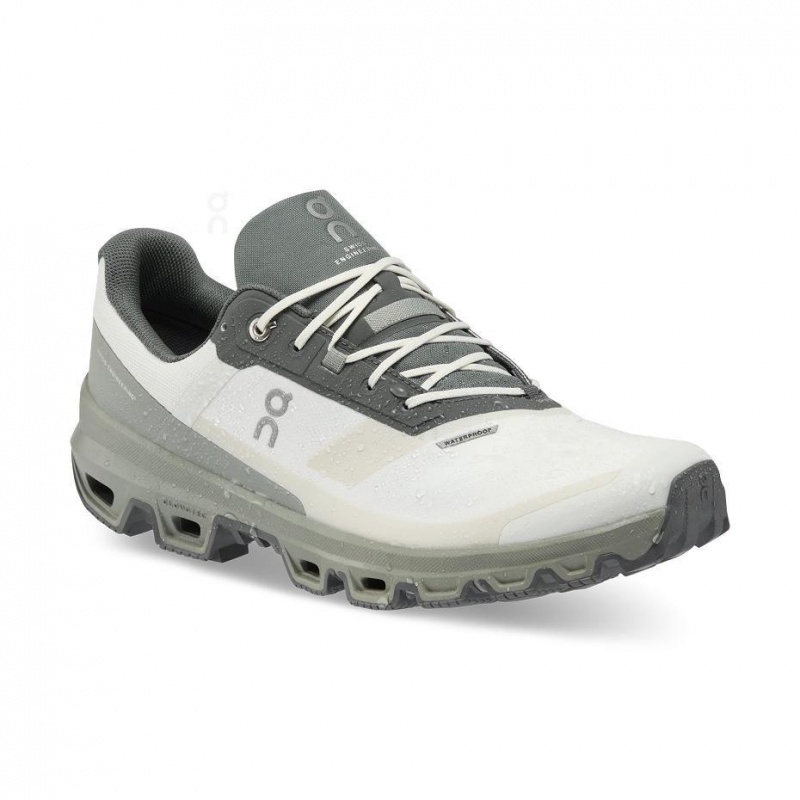 Grey / Olive On Cloudventure Waterproof Men's Trail Running Shoes | USA_ON8929