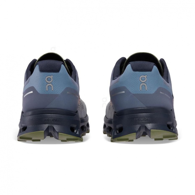 Grey / Olive On Cloudvista Men's Trail Running Shoes | USA_ON8436