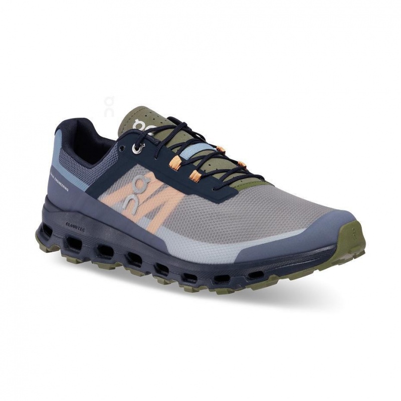 Grey / Olive On Cloudvista Men's Trail Running Shoes | USA_ON8436