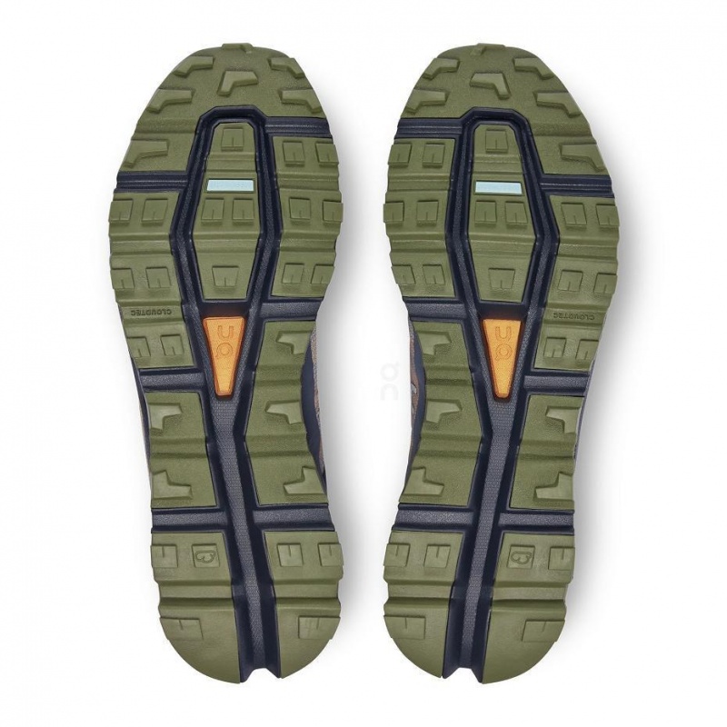 Grey / Olive On Cloudvista Men's Trail Running Shoes | USA_ON8436