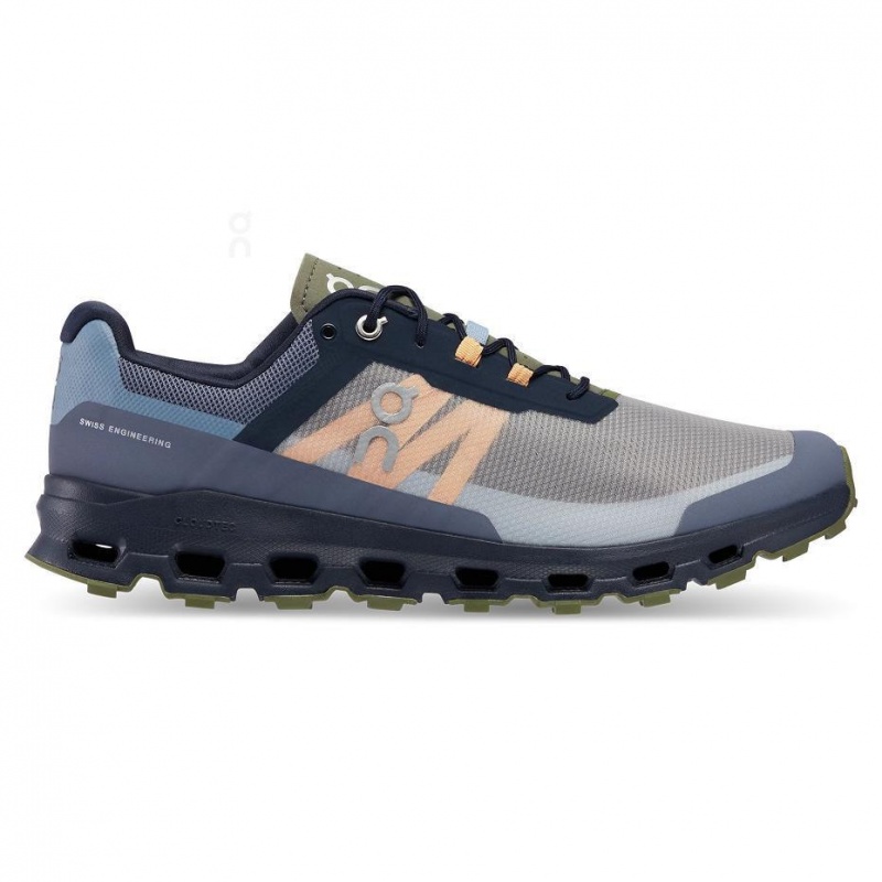 Grey / Olive On Cloudvista Men\'s Trail Running Shoes | USA_ON8436