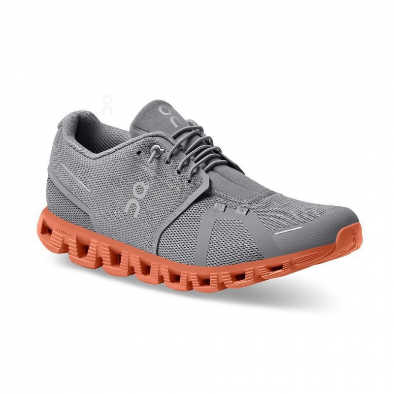 Grey / Orange On Cloud 5 Men's Sneakers | USA_ON8693