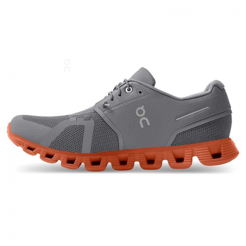 Grey / Orange On Cloud 5 Men's Sneakers | USA_ON8693