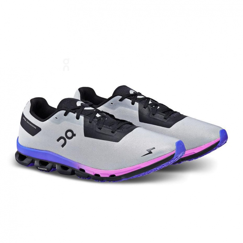 Grey / Purple On Cloudflash Sensa Men's Road Running Shoes | USA_ON8249