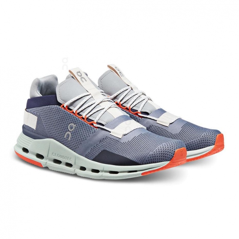 Grey / Purple On Cloudnova Men's Sneakers | USA_ON8474