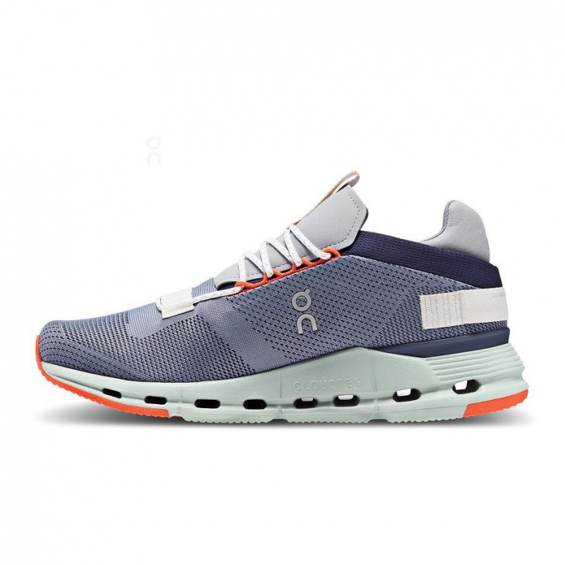 Grey / Purple On Cloudnova Men's Sneakers | USA_ON8474