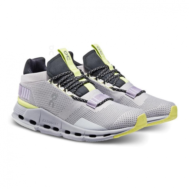 Grey / Purple On Cloudnova Women's Sneakers | USA_ON8873