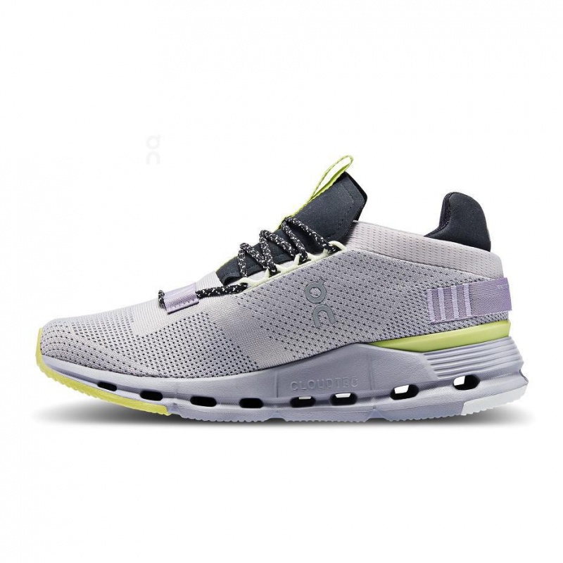 Grey / Purple On Cloudnova Women's Sneakers | USA_ON8873