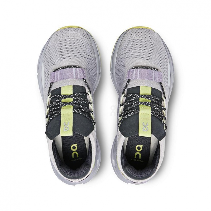 Grey / Purple On Cloudnova Women's Sneakers | USA_ON8873