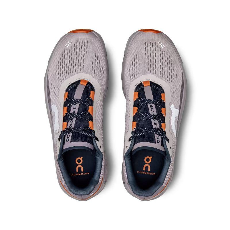 Grey / Red On Cloudmonster Men's Road Running Shoes | USA_ON8567
