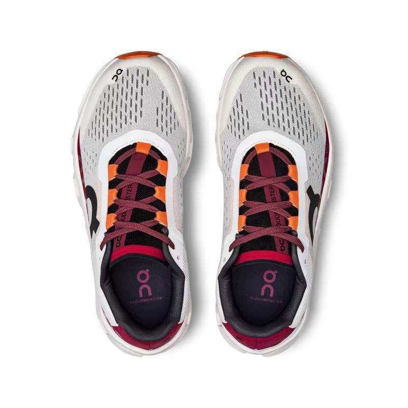 Grey / Red On Cloudmonster Women's Road Running Shoes | USA_ON8755