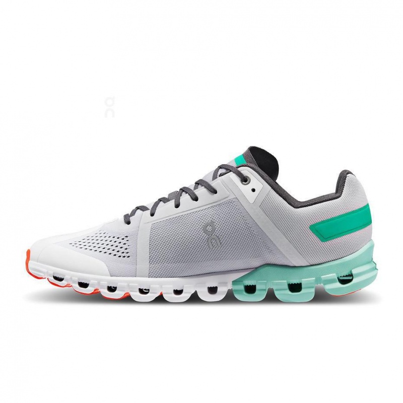 Grey / Turquoise On Cloudflow Men's Road Running Shoes | USA_ON8189