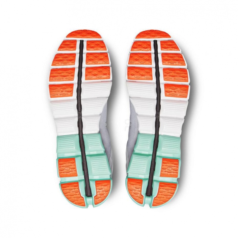 Grey / Turquoise On Cloudflow Men's Road Running Shoes | USA_ON8189