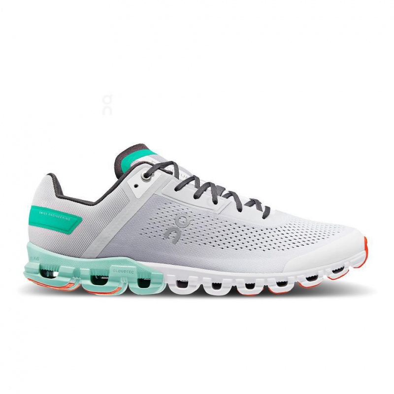 Grey / Turquoise On Cloudflow Men\'s Road Running Shoes | USA_ON8189