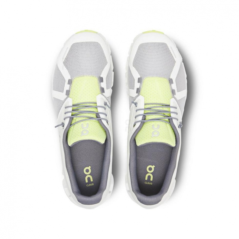 Grey / Yellow On Cloud 5 Push Men's Sneakers | USA_ON8200