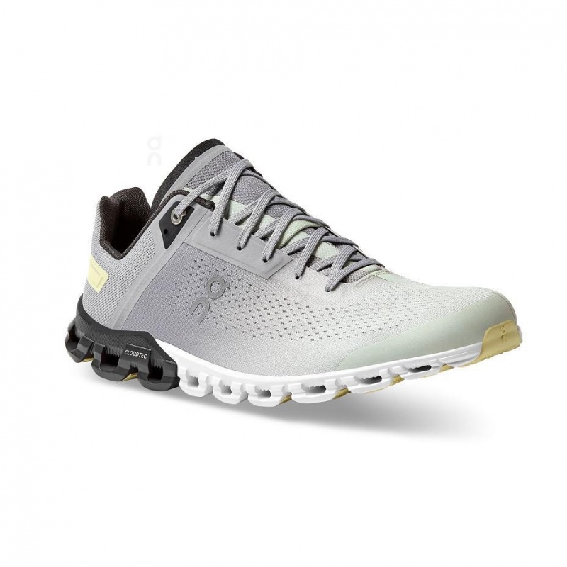 Grey / Yellow On Cloudflow Men's Road Running Shoes | USA_ON8457