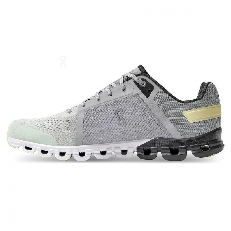 Grey / Yellow On Cloudflow Men's Road Running Shoes | USA_ON8457