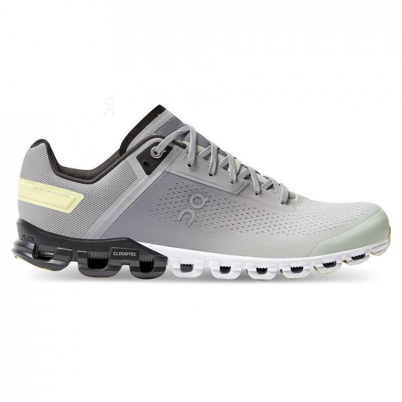Grey / Yellow On Cloudflow Men\'s Road Running Shoes | USA_ON8457