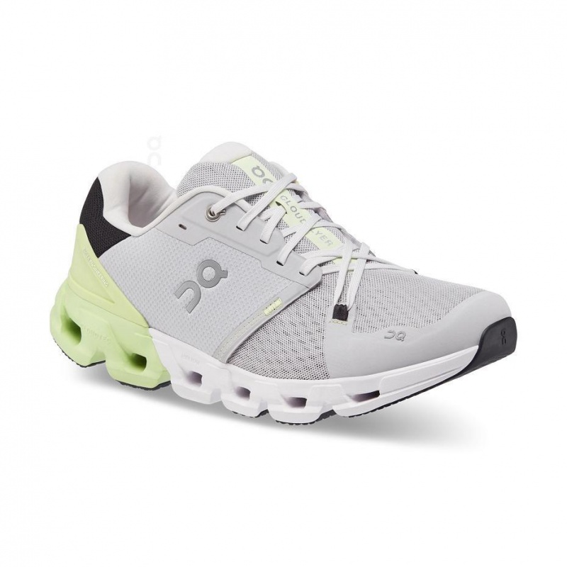 Grey / Yellow On Cloudflyer 4 Men's Road Running Shoes | USA_ON8109