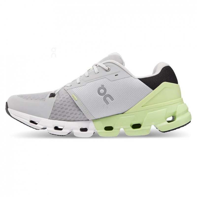 Grey / Yellow On Cloudflyer 4 Men's Road Running Shoes | USA_ON8109