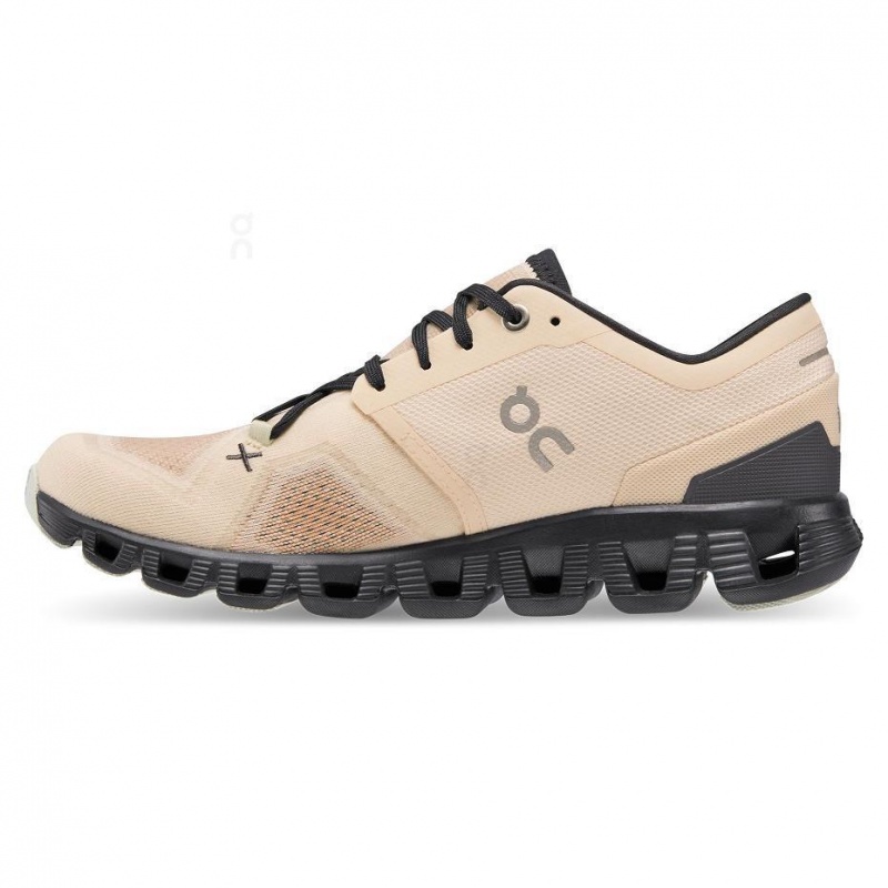Khaki On Cloud X 3 Women's Road Running Shoes | USA_ON8619