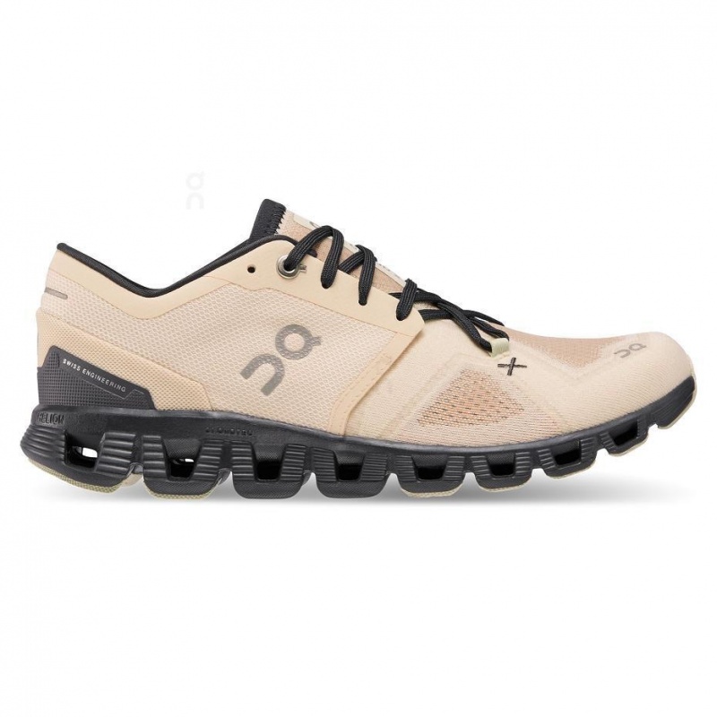 Khaki On Cloud X 3 Women\'s Road Running Shoes | USA_ON8619