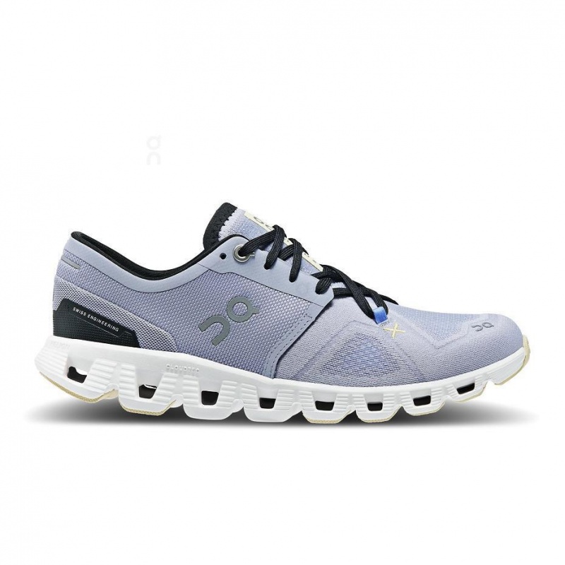 Light Blue On Cloud X 3 Women\'s Road Running Shoes | USA_ON8884