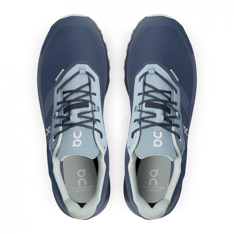 Navy On Cloudventure Waterproof Men's Trail Running Shoes | USA_ON8930