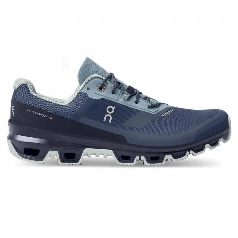 Navy On Cloudventure Waterproof Men\'s Trail Running Shoes | USA_ON8930