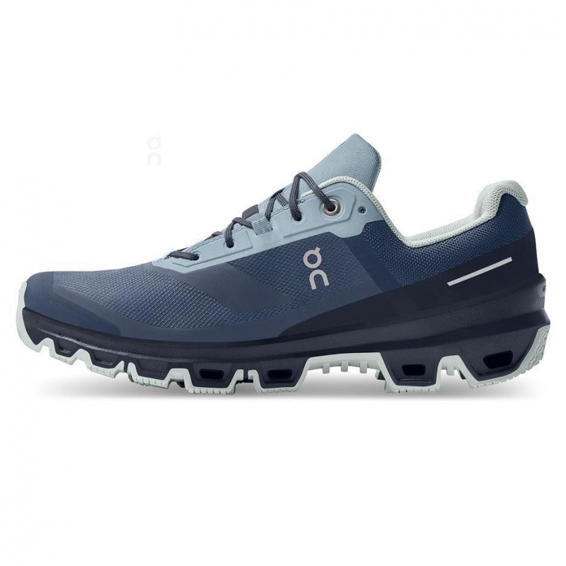 Navy On Cloudventure Waterproof Women's Hiking Shoes | USA_ON8259