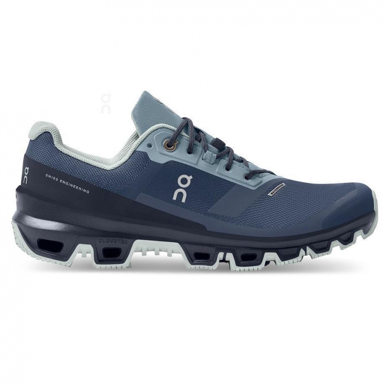Navy On Cloudventure Waterproof Women\'s Hiking Shoes | USA_ON8259