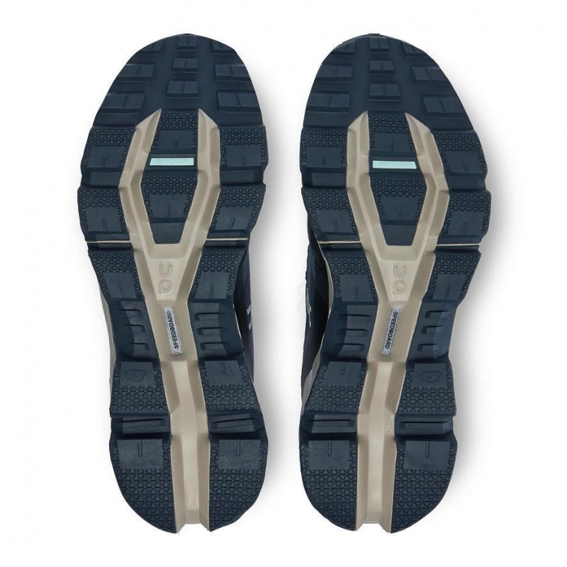 Navy On Cloudwander Waterproof Women's Hiking Shoes | USA_ON9126