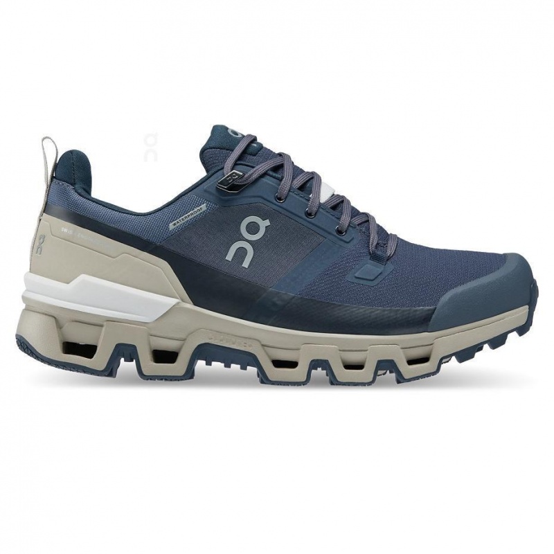 Navy On Cloudwander Waterproof Women\'s Hiking Shoes | USA_ON9126