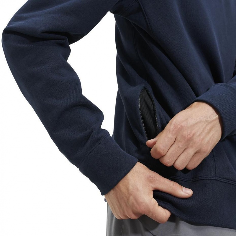 Navy On Crew Neck Men's Sweatshirts | USA_ON8152