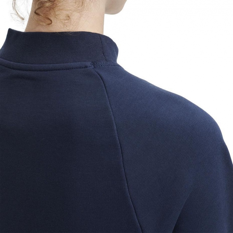 Navy On Crew Neck Women's Sweatshirts | USA_ON8622