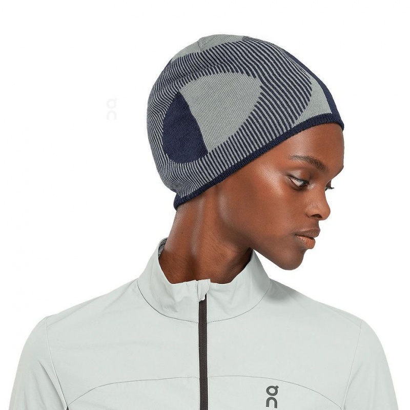 Navy On Explorer Merino Women's Beanie | USA_ON8007