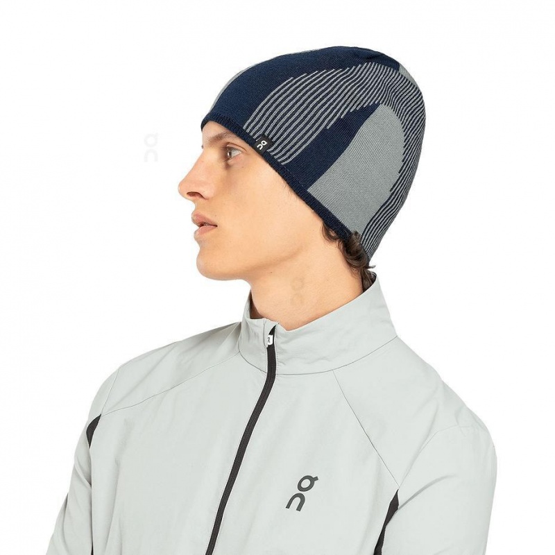 Navy On Explorer Merino Women's Beanie | USA_ON8007