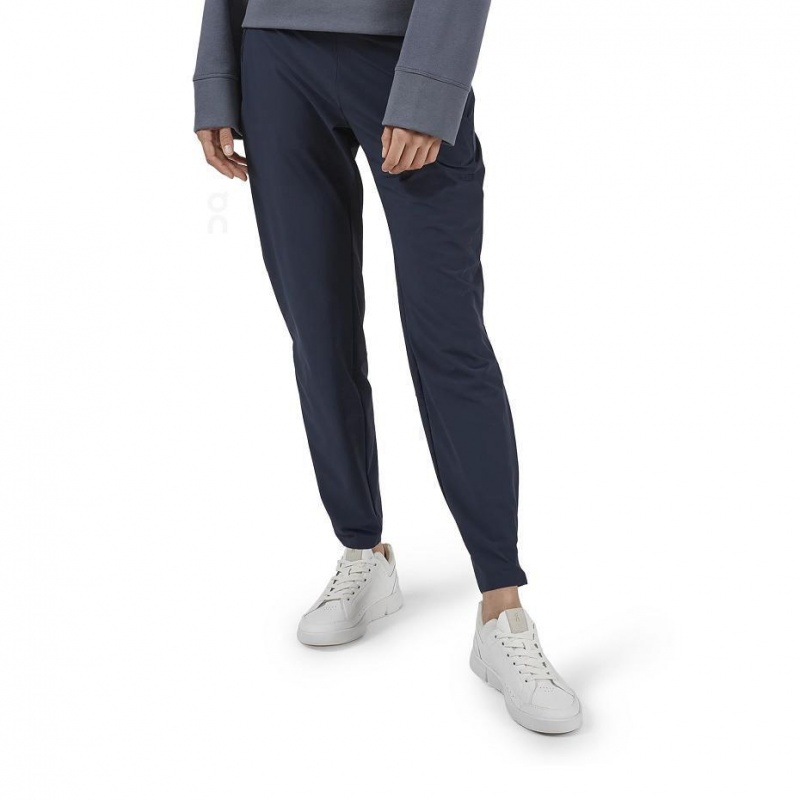 Navy On Lightweight Women's Pants | USA_ON9118
