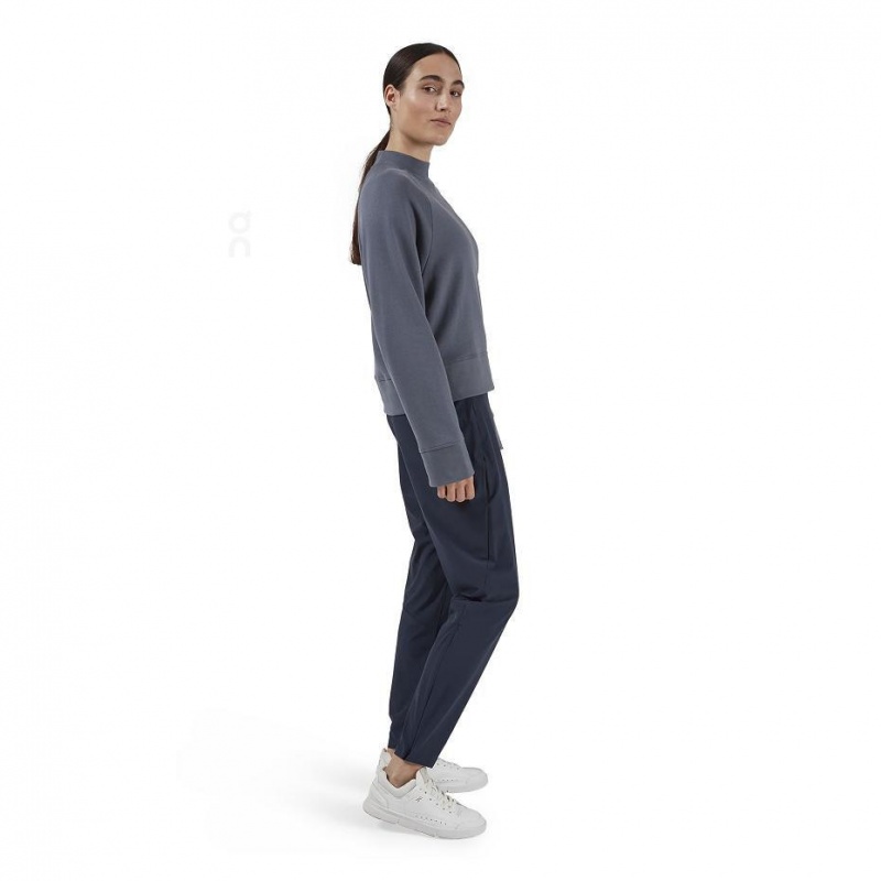 Navy On Lightweight Women's Pants | USA_ON9118