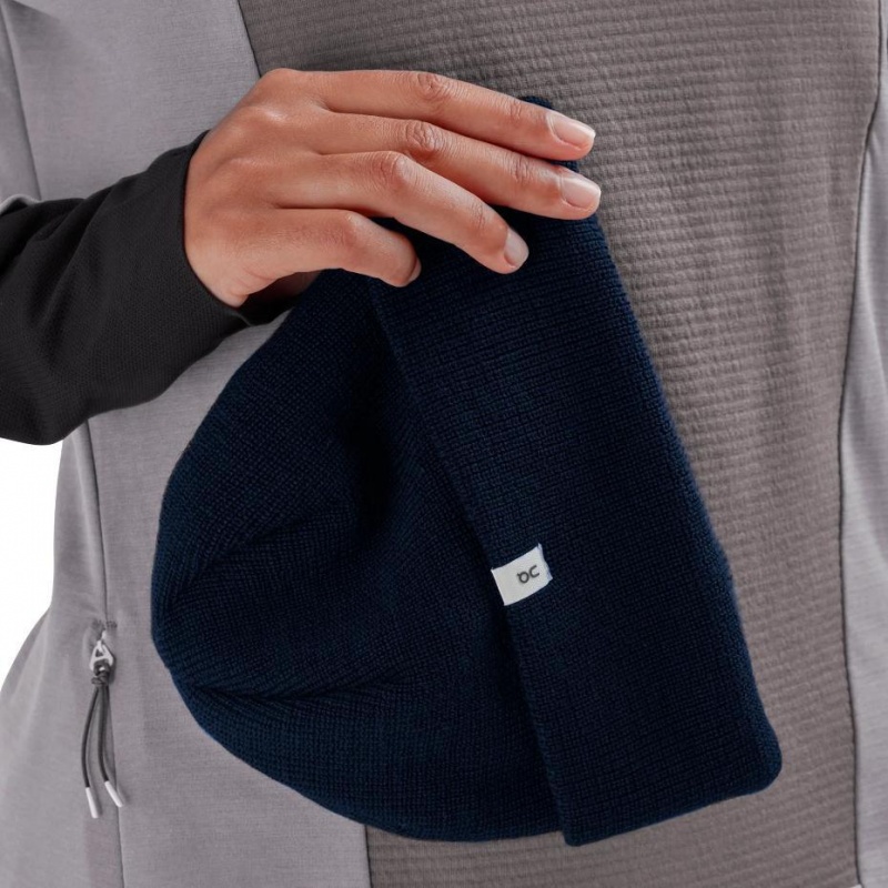 Navy On Merino Men's Beanie | USA_ON8907