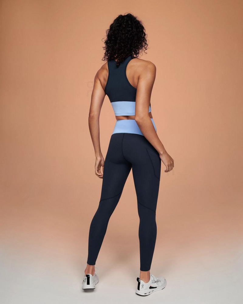 Navy On Movement Crop Women's Tank | USA_ON8431