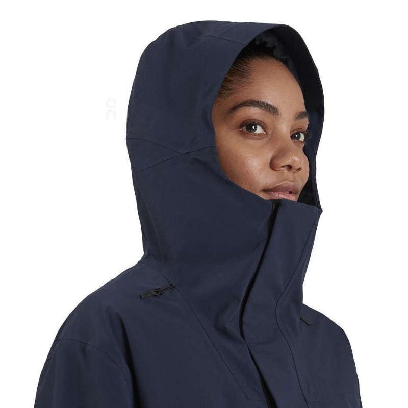 Navy On Parka Women's Jackets | USA_ON8970