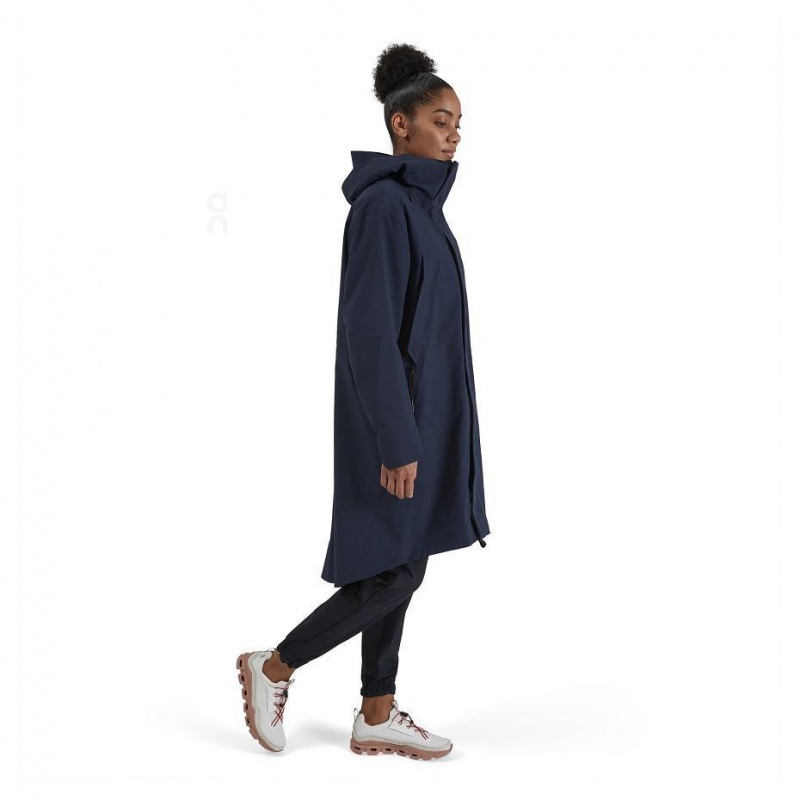 Navy On Parka Women's Jackets | USA_ON8970