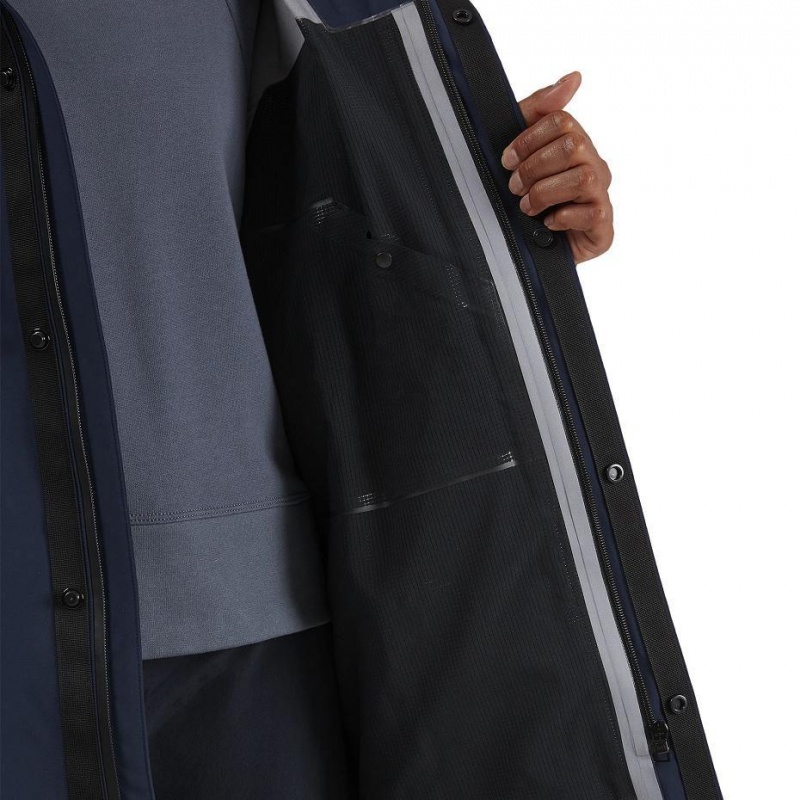 Navy On Parka Women's Jackets | USA_ON8970