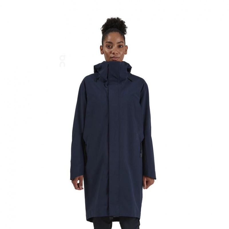 Navy On Parka Women\'s Jackets | USA_ON8970