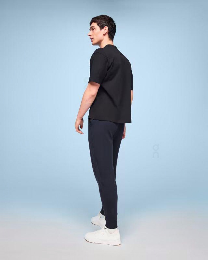 Navy On Sweat Men's Pants | USA_ON8671