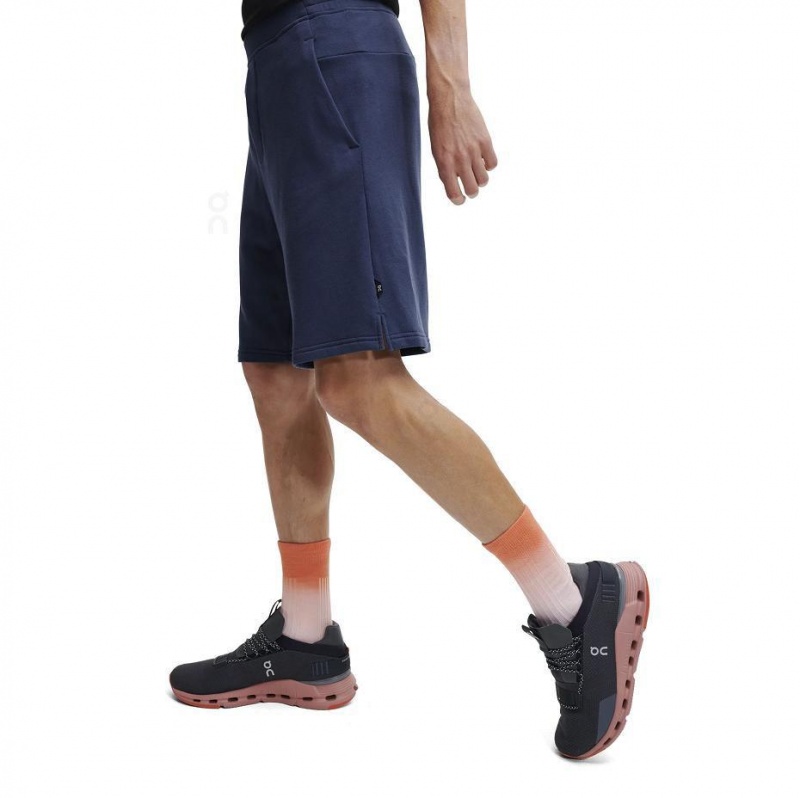 Navy On Sweat Men's Shorts | USA_ON8636